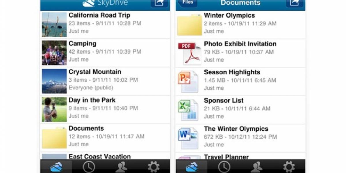 SkyDrive llega en forma de app para iOS