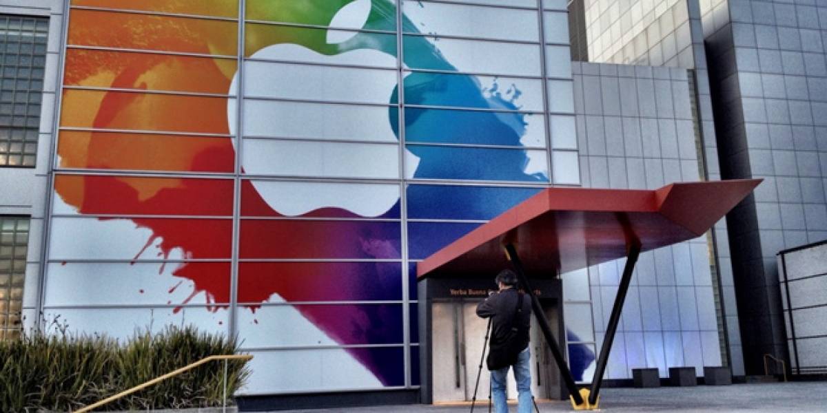¿Futurología?: Un colorido logotipo de Apple se presentó durante el lanzamiento del iPad