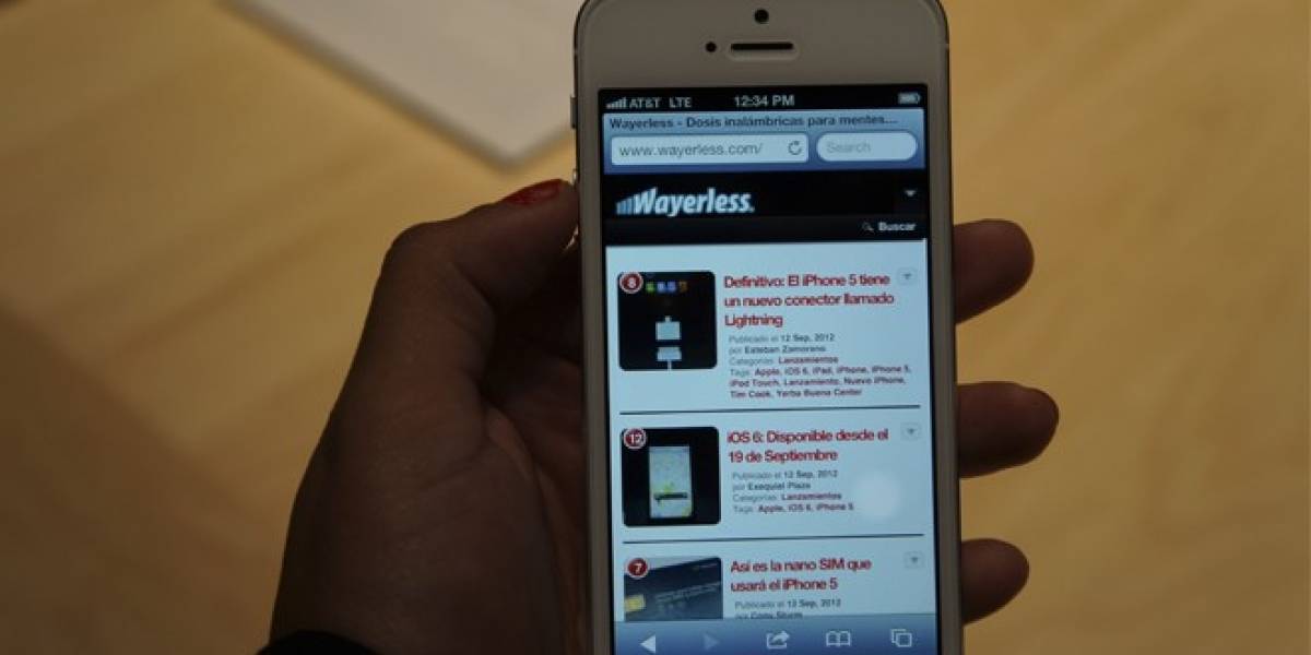 Chile: El iPhone 5 llegará entre finales de noviembre y principios de diciembre