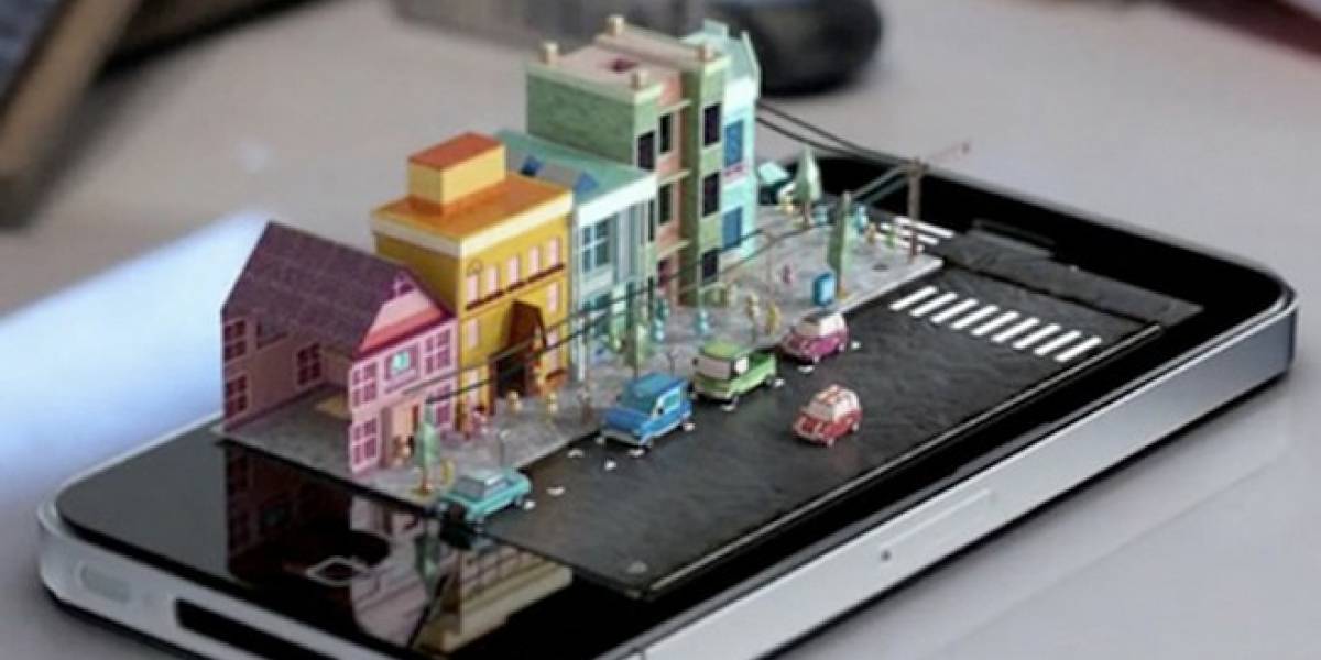 Una mini-ciudad que se sale de un iPhone