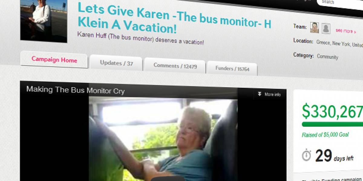 Colecta para Karen Klein, la señora del bus, ya lleva más de USD$330.000 recaudados