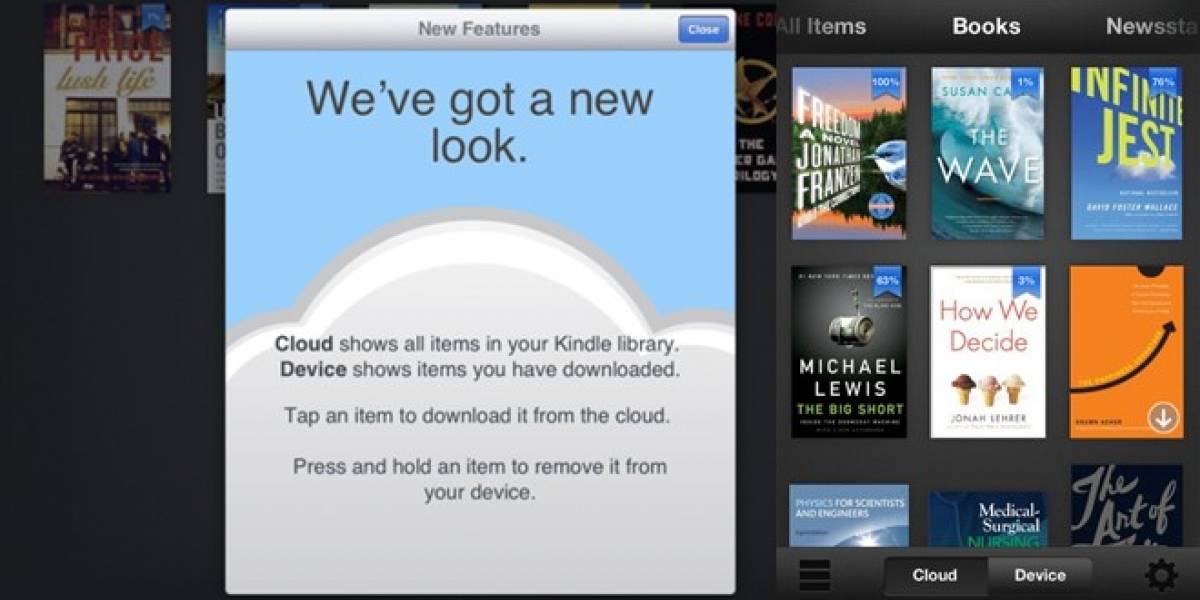 App de Kindle actualizada para la nueva iPad