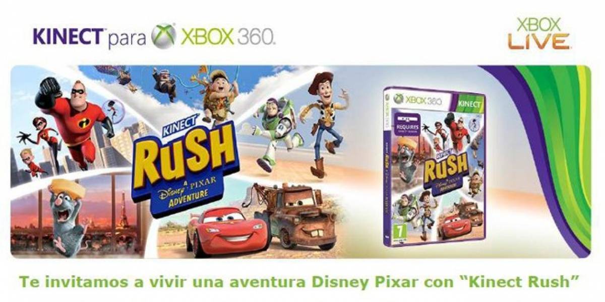 Xbox España te invita a vivir una aventura Disney Pixar con Kinect Rush