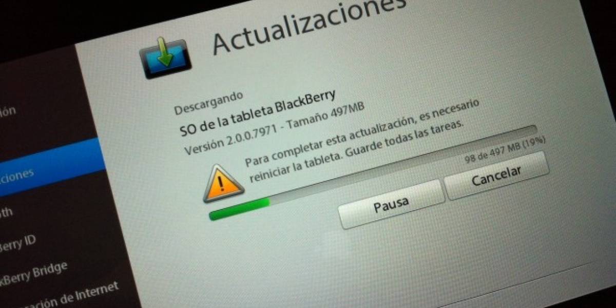 RIM actualiza oficialmente la BlackBerry PlayBook a OS 2.0