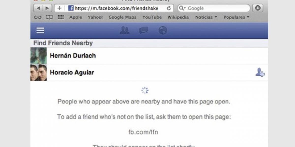 Desaparece Find Friends Nearby de FaceBook