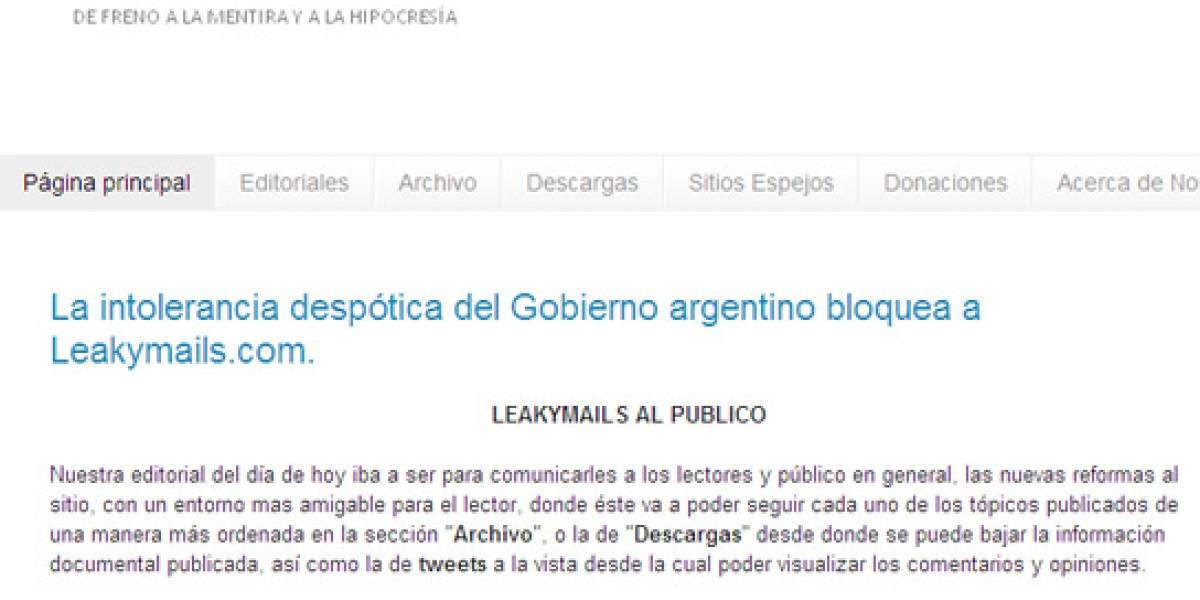 Argentina: Corte ordena bloquear sitio que publica mails de funcionarios del gobierno