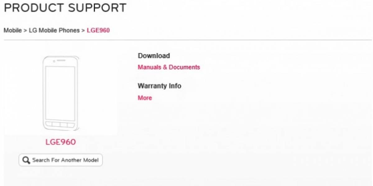 LG sube las páginas de soporte para el Nexus 4