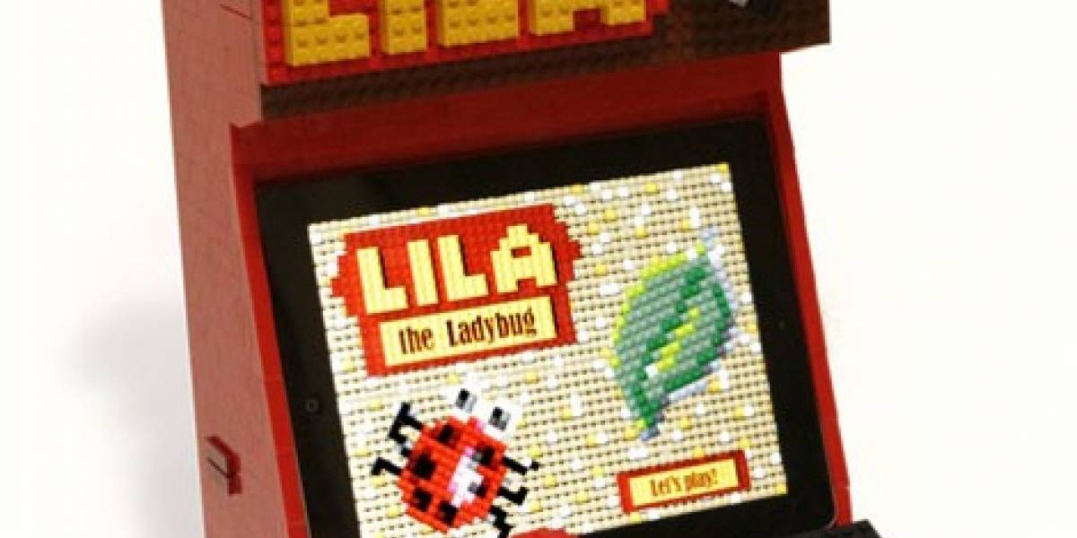 Un máquinita recreativa hecha con Lego para la iPad que incluye su propio juego