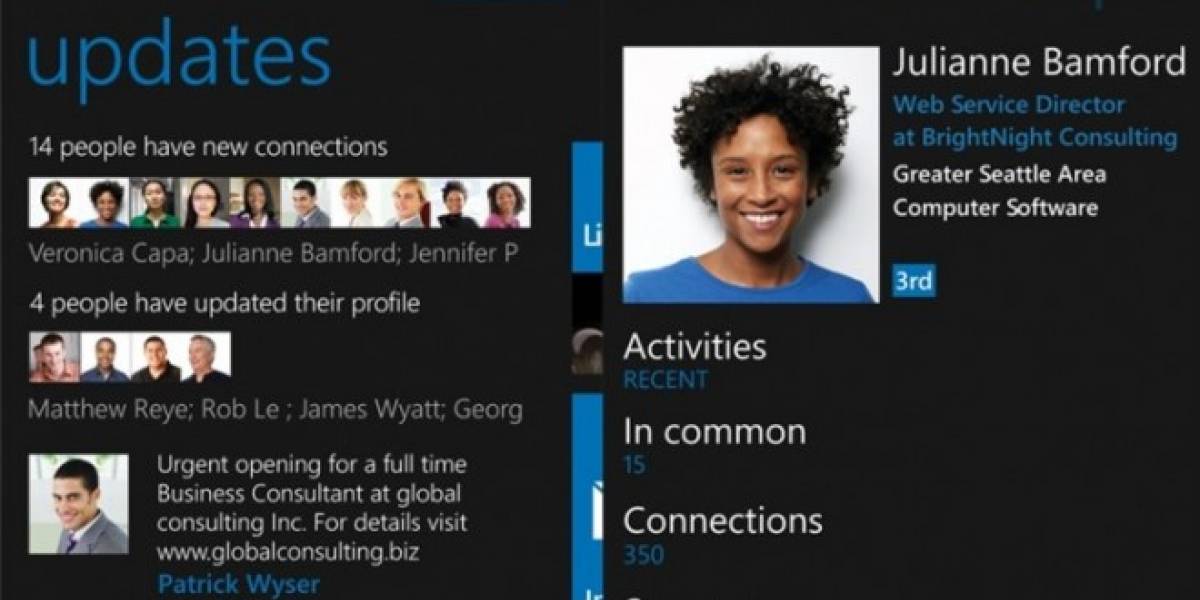 Llega LinkedIn para Windows Phone