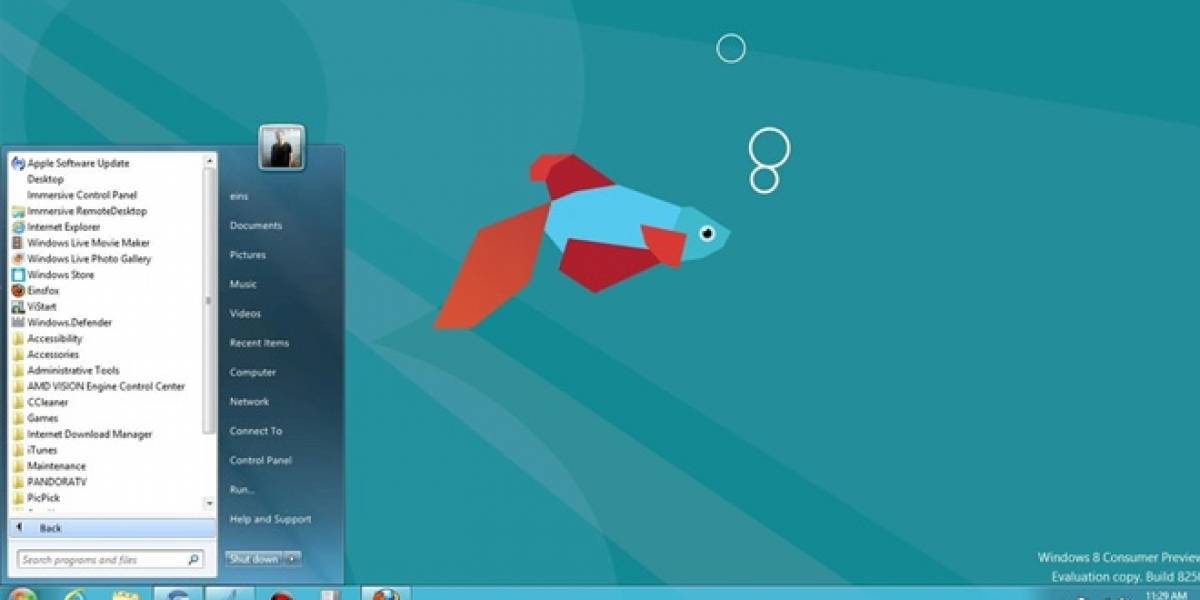 Microsoft estaría trabajando para bloquear apps que reviven el botón de inicio en Windows 8