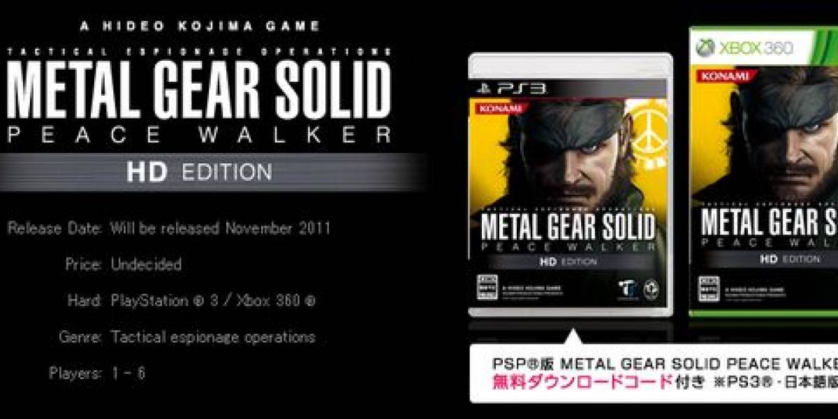MGS HD Collection con multijugador, disponible vía descarga y más