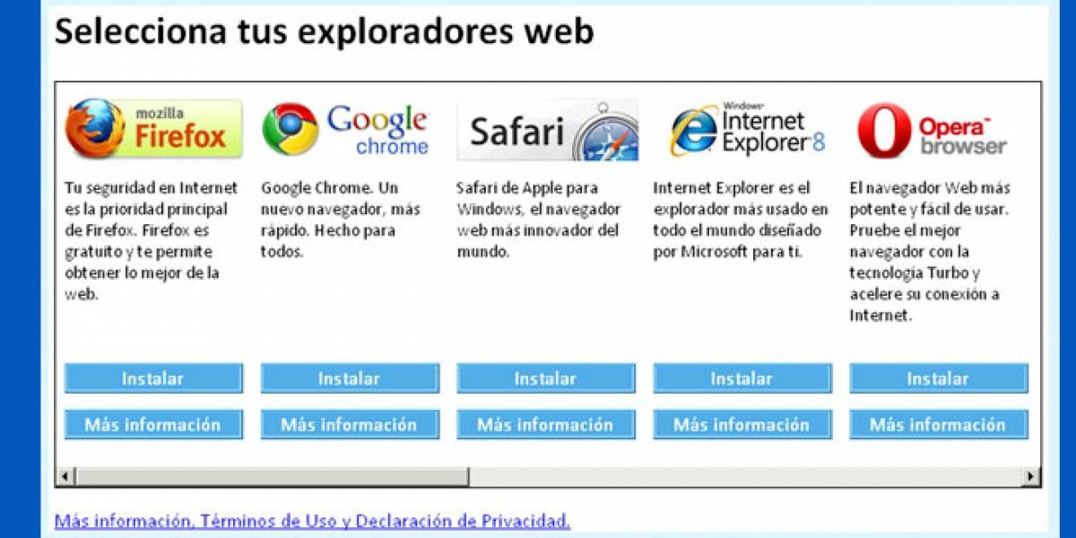 Europa investiga si Microsoft incumplió su compromiso de ofrecer otros navegadores