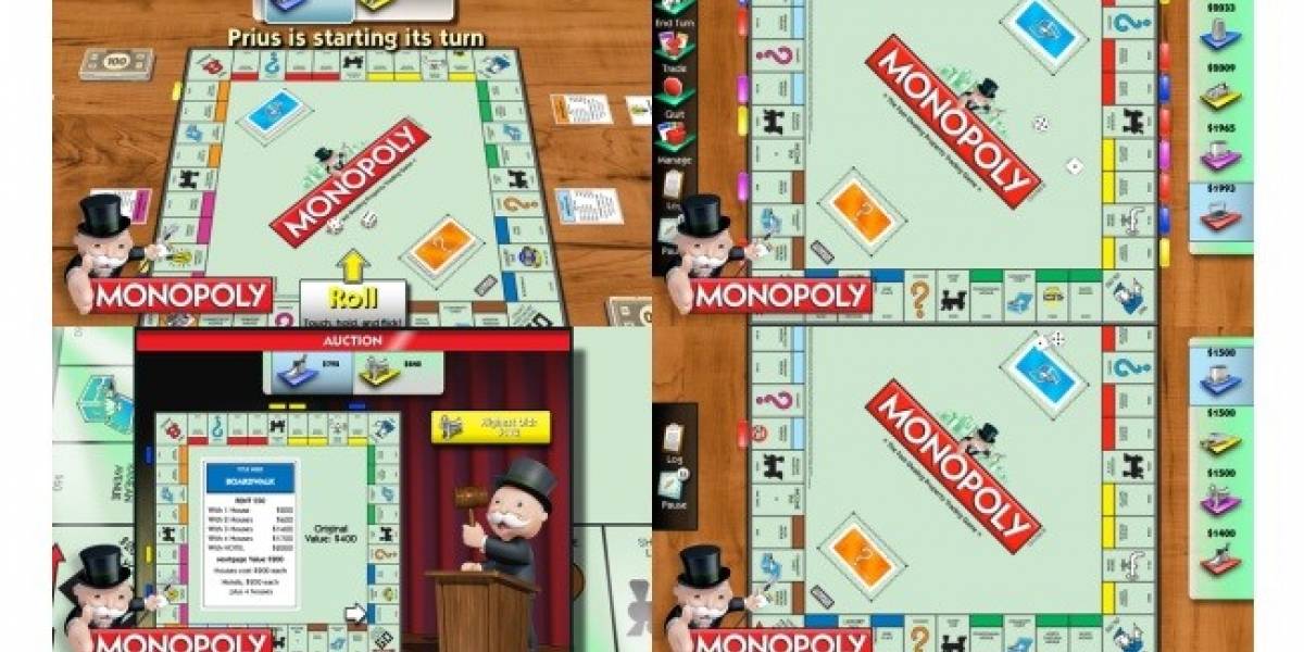 Juego Monopoly disponible para el BlackBerry PlayBook