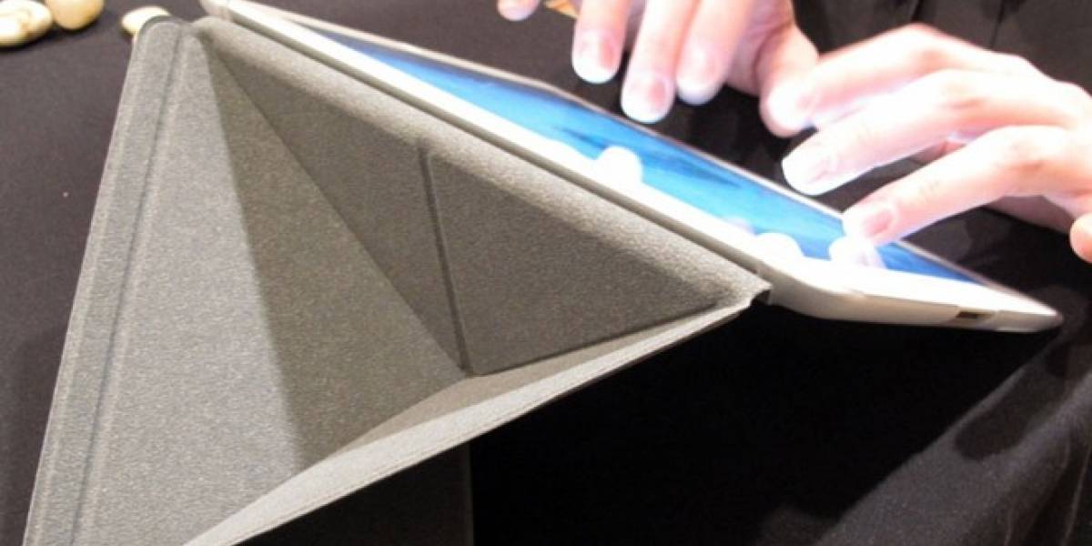 Una cubierta de iPad que se dobla tipo origami