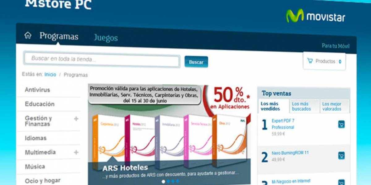 Movistar lanza su "App Store" para Windows y Mac en España