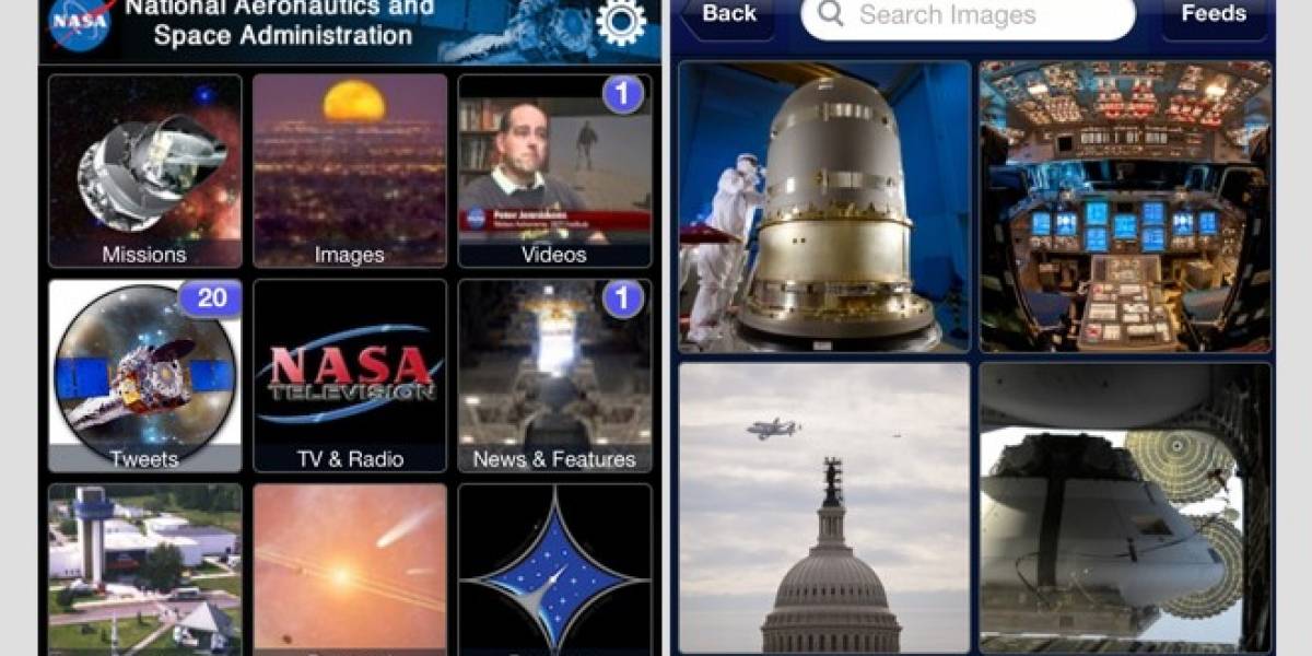La NASA actualiza su aplicación para dispositivos iOS