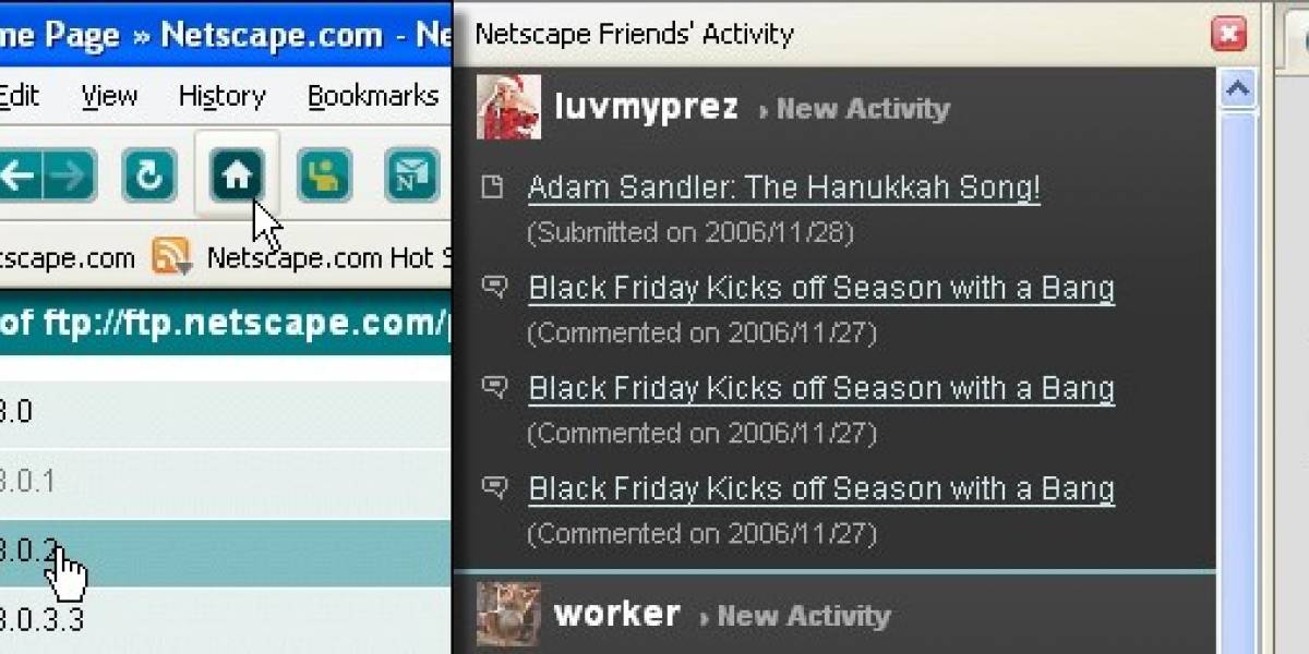 Netscape 9, basado en Firefox 2 y multiplataforma