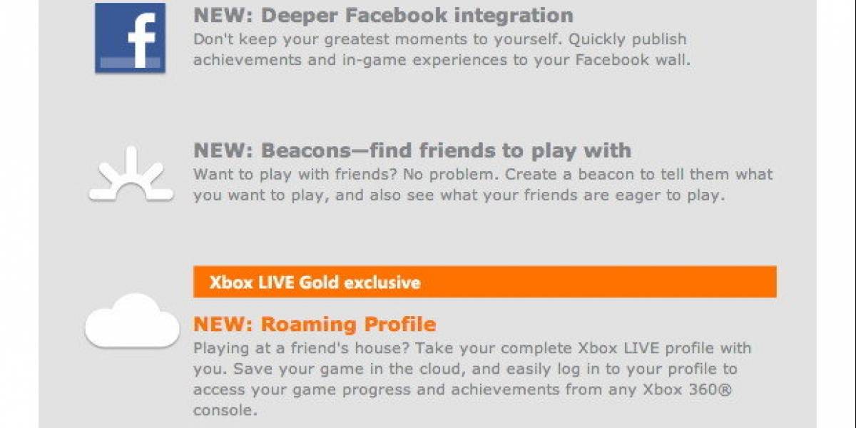 Futurología: Funciones nube de Xbox 360 sólo para usuarios Gold