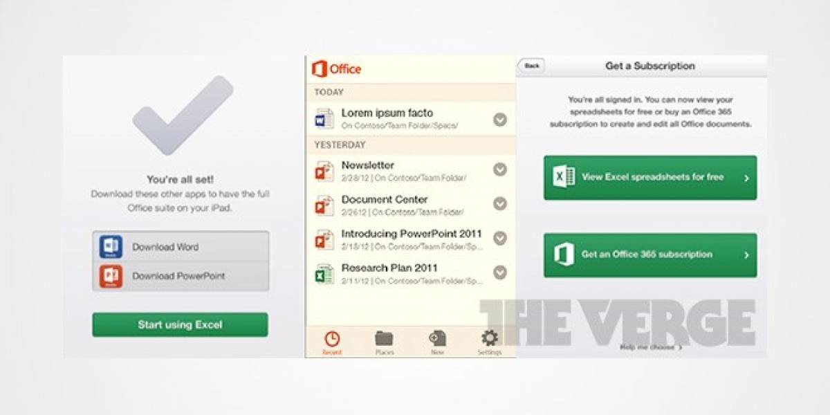 Office 2013 para Android e iOS hace aparición en imágenes