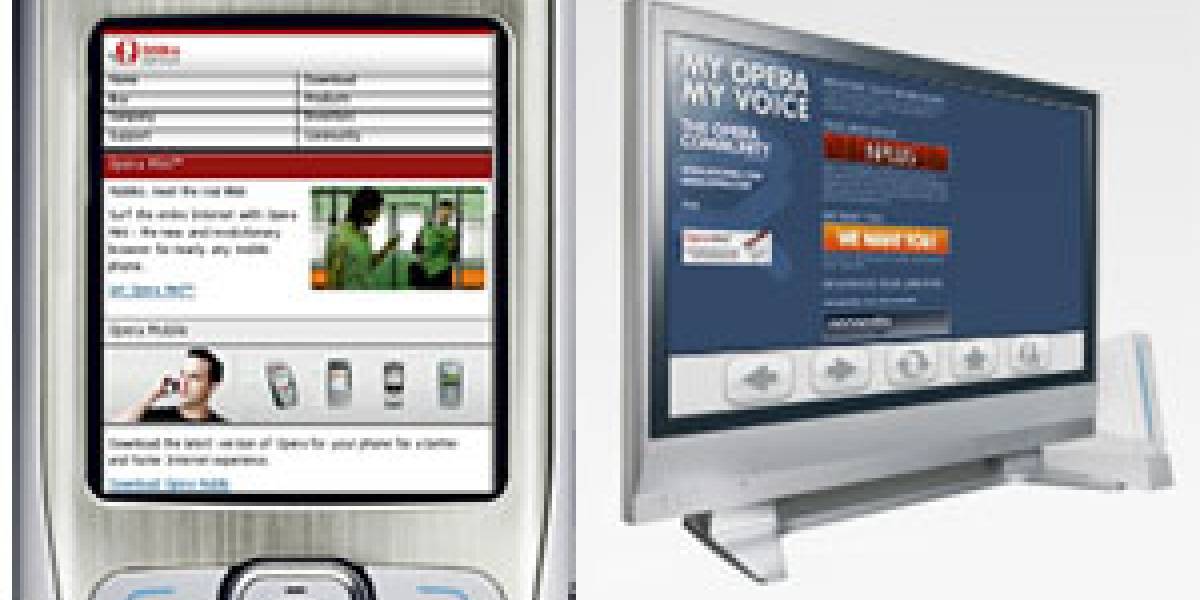 Opera en celulares y el Wii