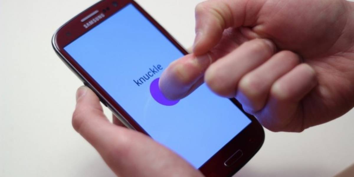 Crean tecnología para realizar gestos en pantallas táctiles con nudillos y uñas