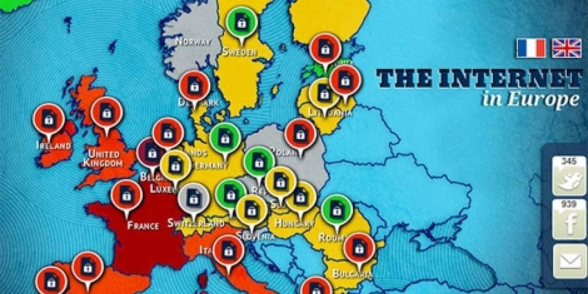Así está la libertad de Internet en Europa