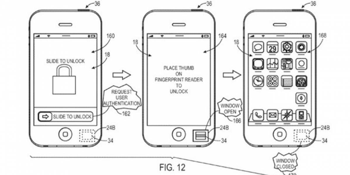 Apple solicita patente para un lector de huellas digitales que pueda opacarse