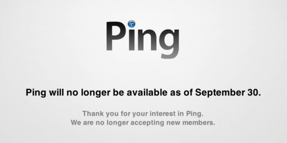 El 30 de septiembre se acaba la fallida red social Ping