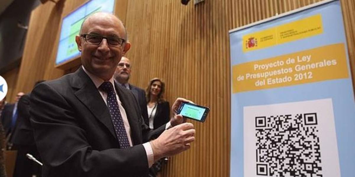 Gobierno español usa códigos QR (no BIDI) para difundir su presupuesto 2012