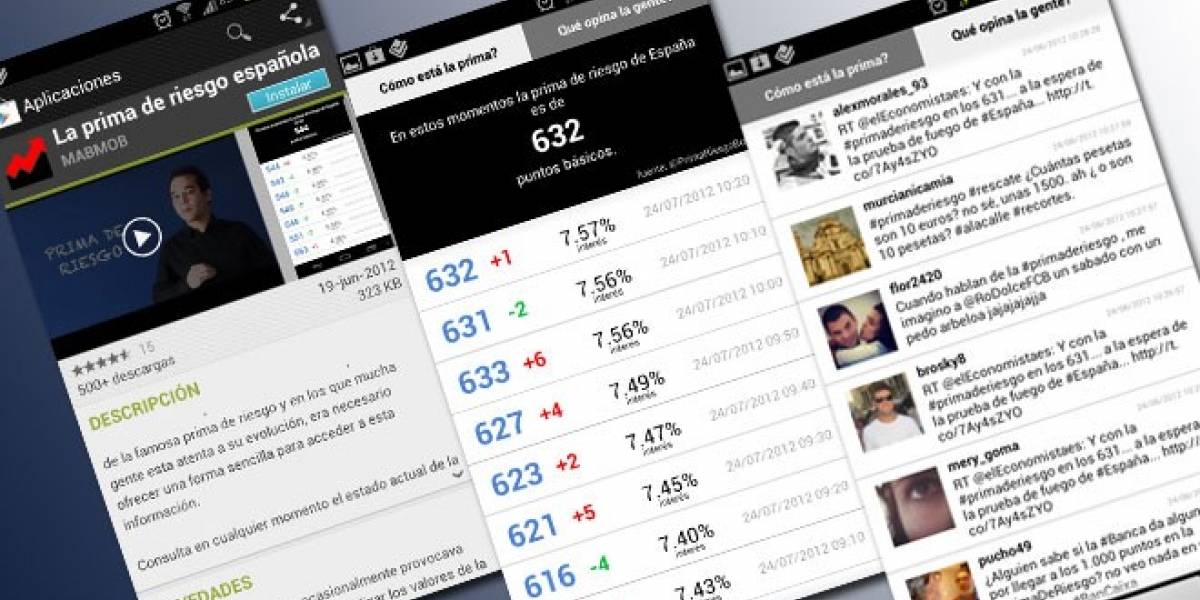 Consulta la prima de riesgo española desde tu Android