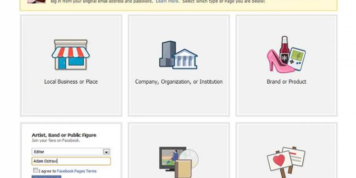 Facebook lanzó herramienta para convertir perfiles en fan pages, la baja de inmediato