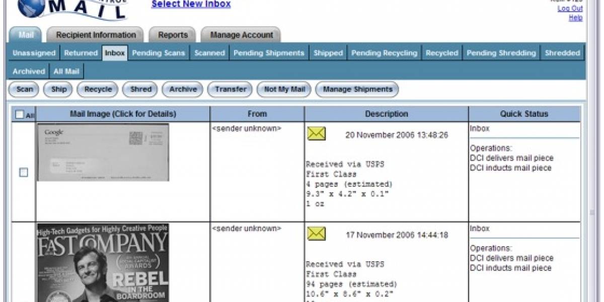 Remote Control Mail: El correo en tu e-mail