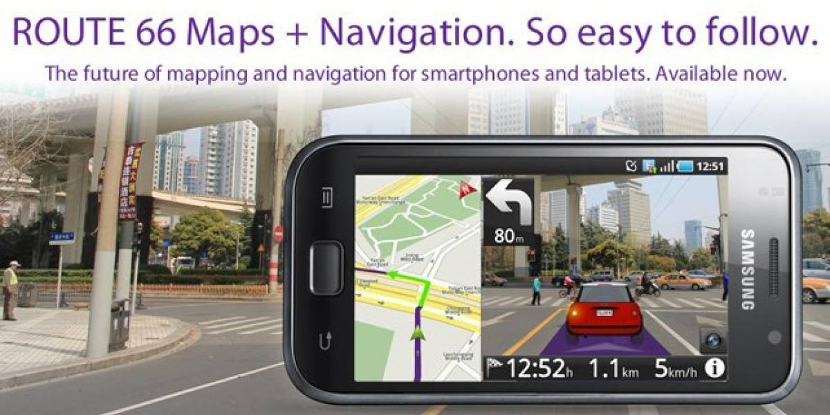 Route 66 Maps + Navigation app ya en el Android Market