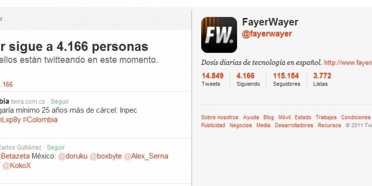 Twitter cambia (para bien) la página de los “seguidos”