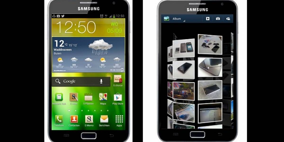 Nueva actualización para el Samsung Galaxy Note integra nueva galería e interfaz