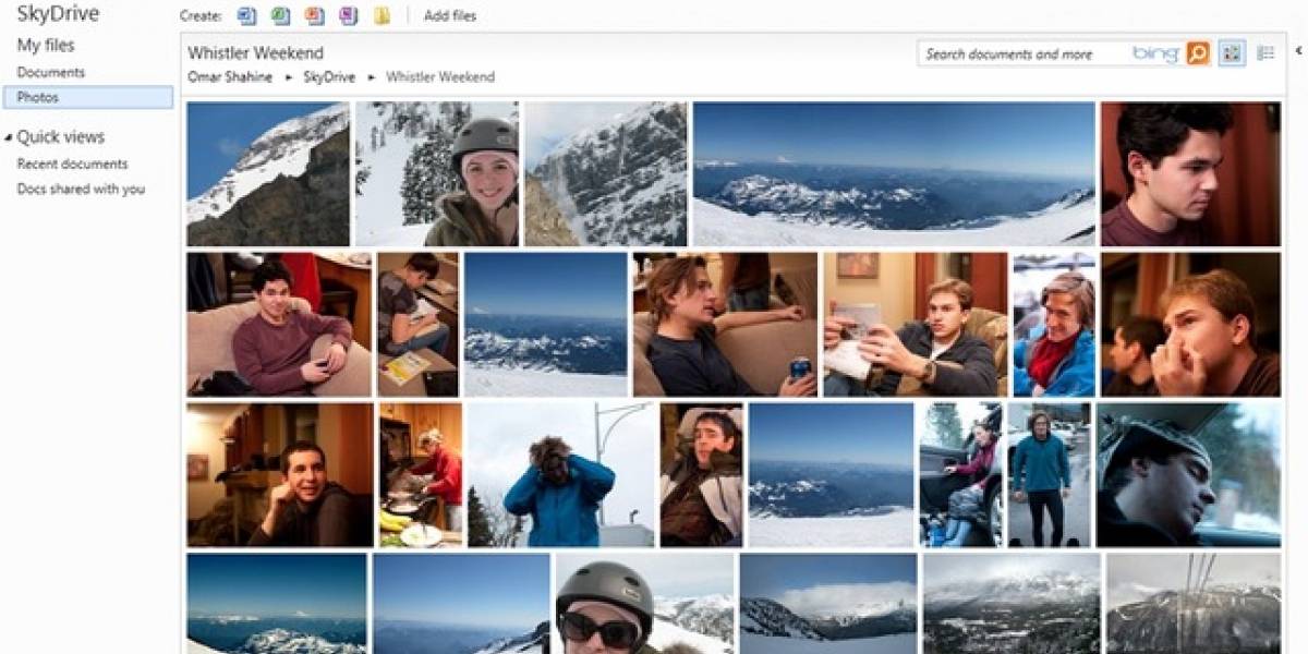 Microsoft actualiza Skydrive, su disco en la nube, con HTML5
