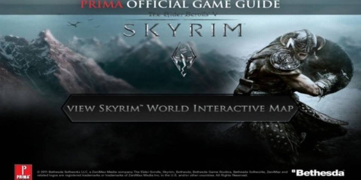 Skyrim ya tiene un mapa interactivo oficial para el iPhone