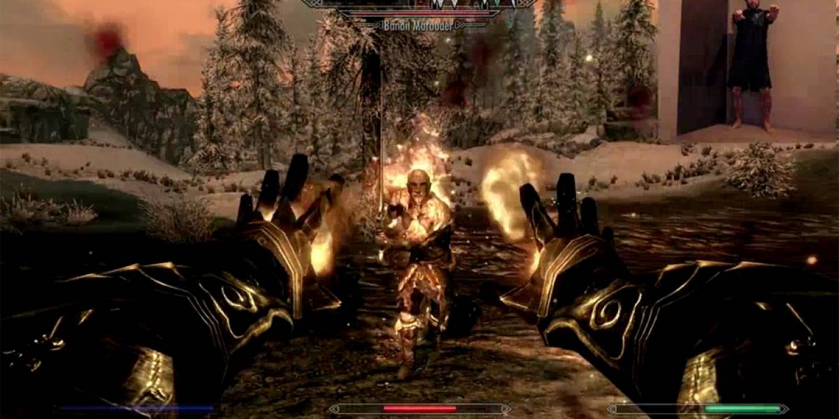 Video nos muestra cómo se juega Skyrim con Kinect en PC