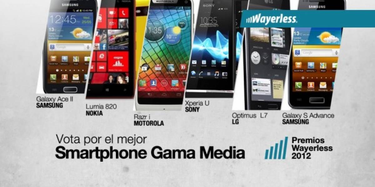 Vota por el mejor Smartphone Gama Media 2012