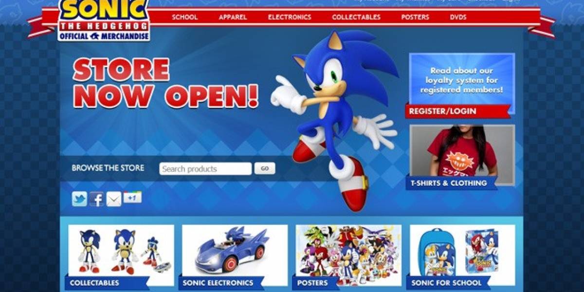 Sega abre una tienda en línea dedicada a Sonic