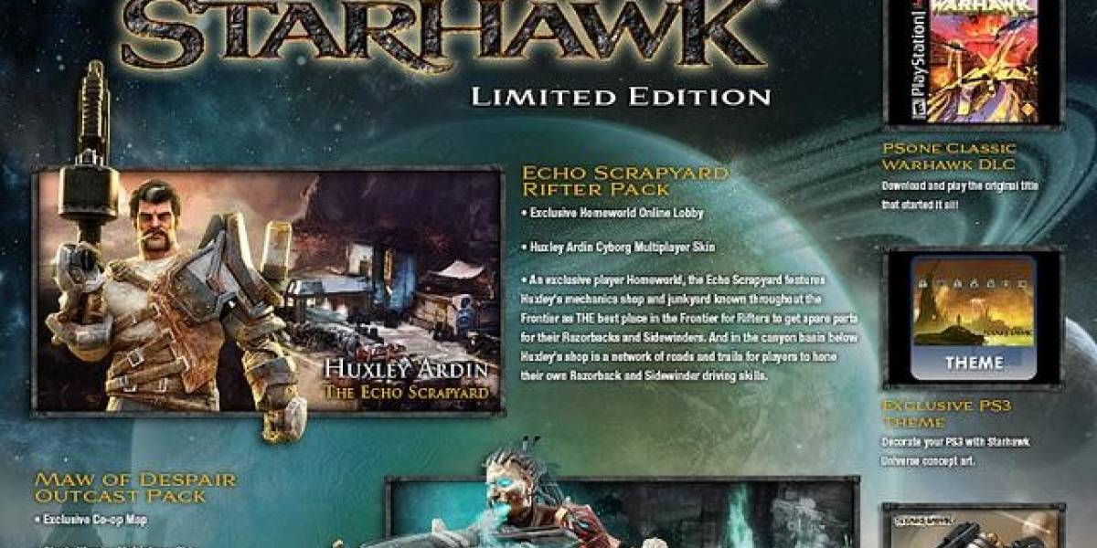 Edición limitada de Starhawk incluirá Warhawk de PS One