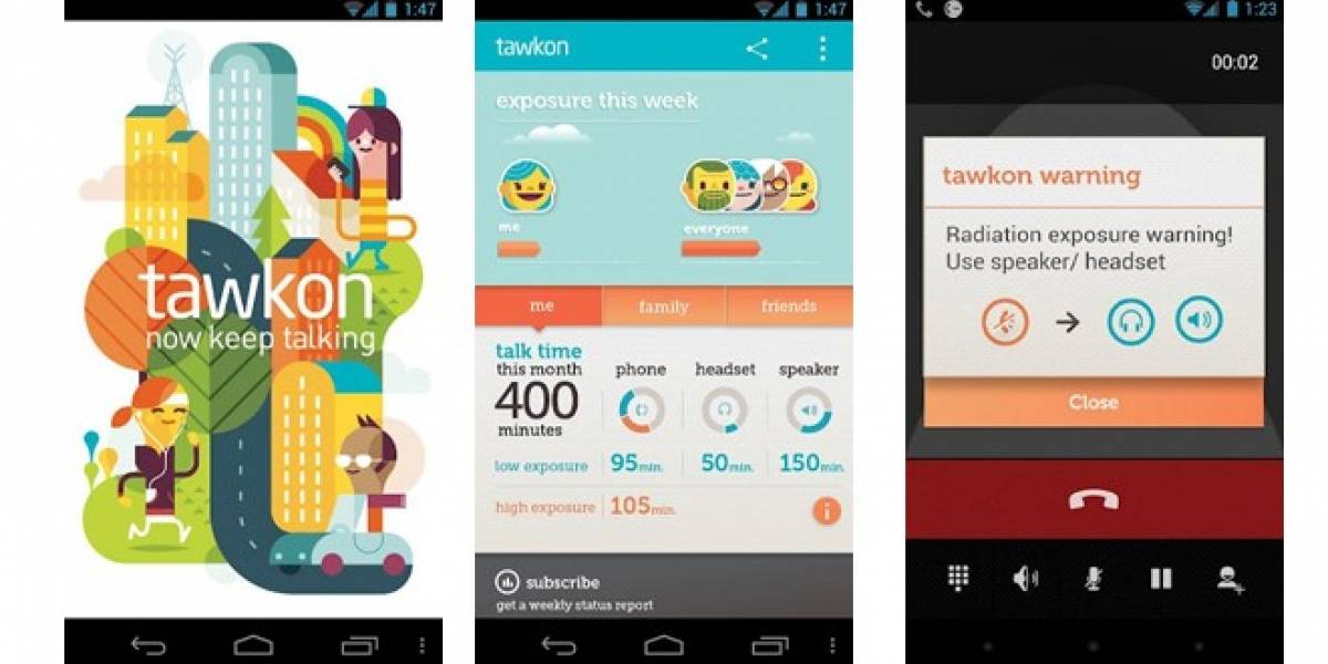 Tawkon es una aplicación para Android que mide la radiación de tu smartphone