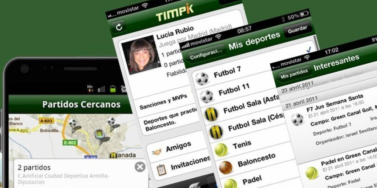 España: Timpik, la red social móvil para deportistas, se actualiza