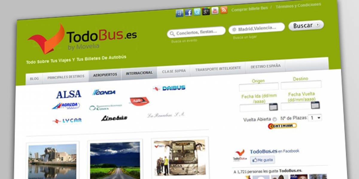 España: Una red social para que los viajeros de autobús compartan experiencias