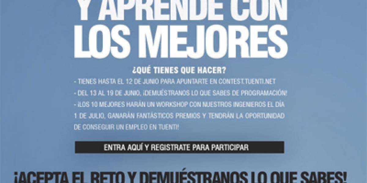 Tuenti organiza competencia para seleccionar nuevos programadores