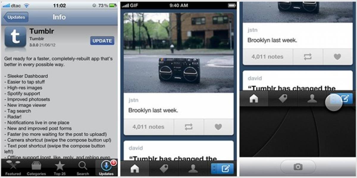 Interesantes mejoras en nueva actualización de Tumblr para iOS