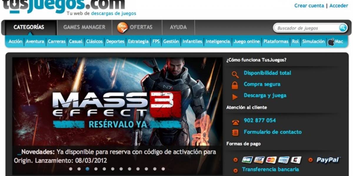 TusJuegos.com es el primer Steam español