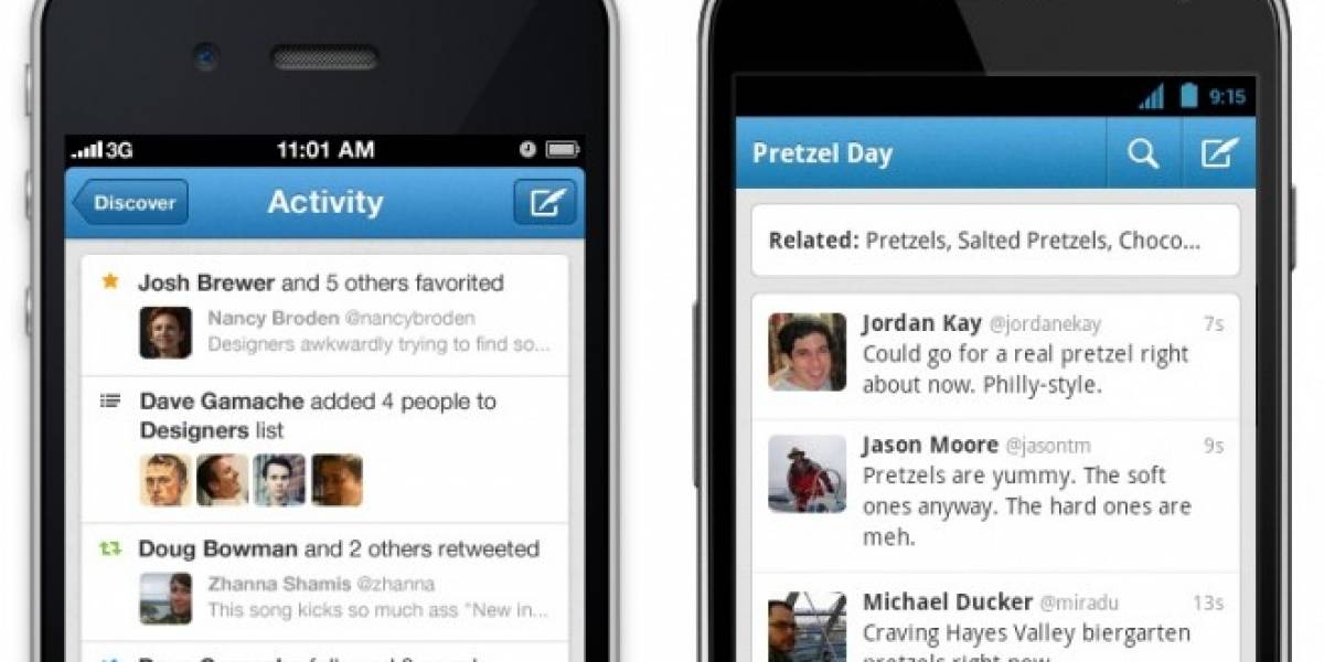 Nueva actualización de Twitter para iOS y Android