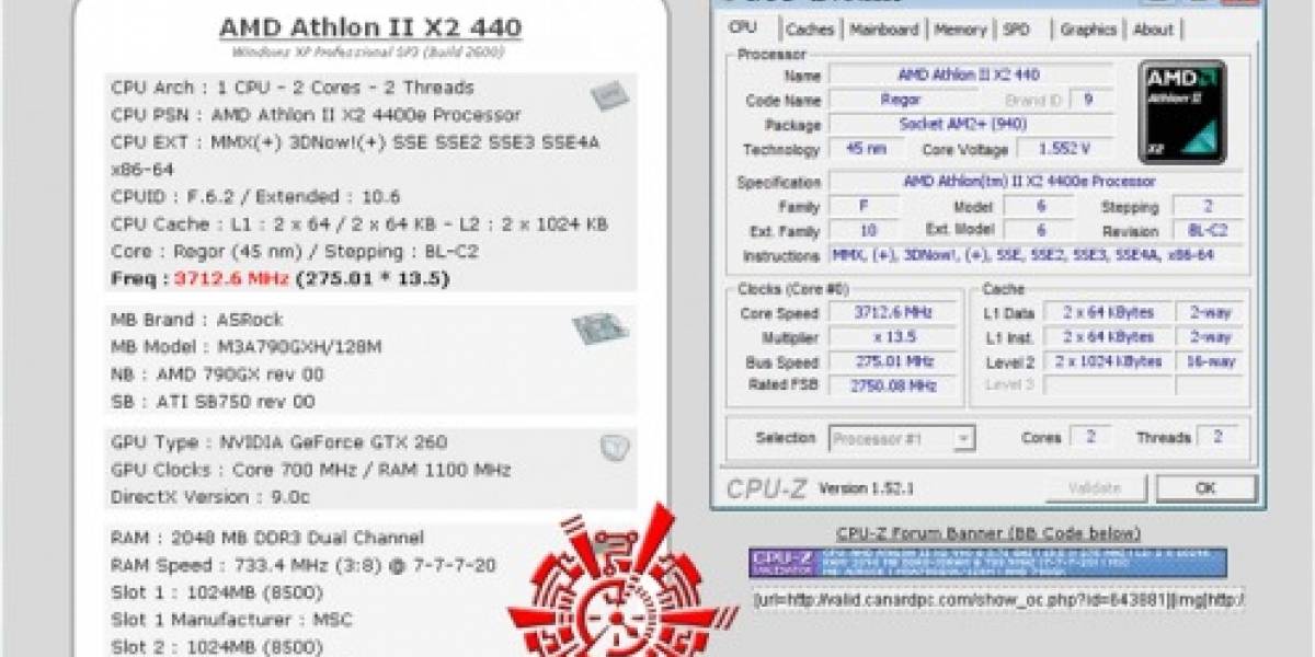 Sempron 140 @ Athlon II X2 440