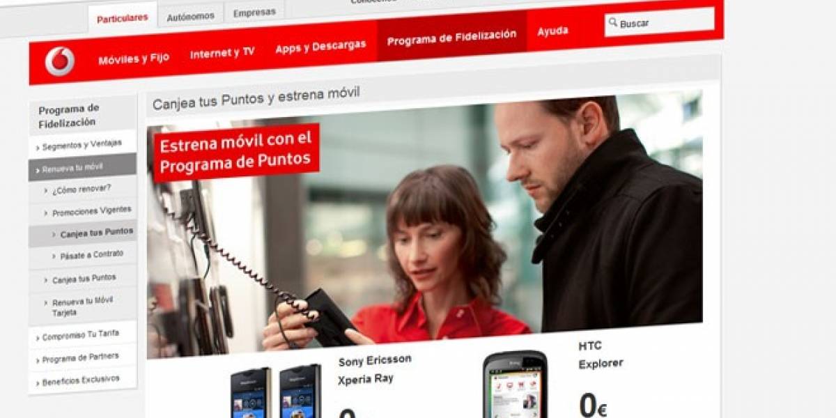 España: Vodafone también deja de subvencionar terminales